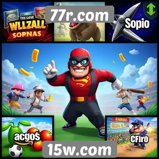 Exploração do catálogo diversificado de jogos no 77r.com